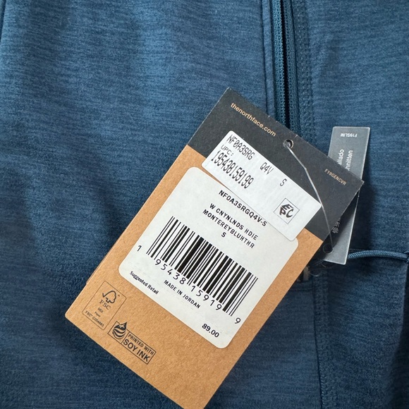 The North Face Dark Blue Full-Zip fleece Hoodie - Picture 2 of 5